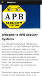 Mobile Screenshot of apbsecurity.com